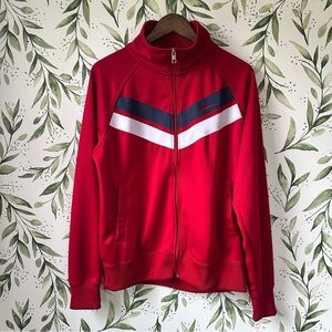 Nike Athletic Dept Warm Up Jacket. Red/White/Blue. Medium.